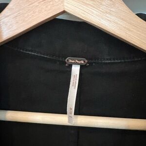 Free People denim black jumpsuit